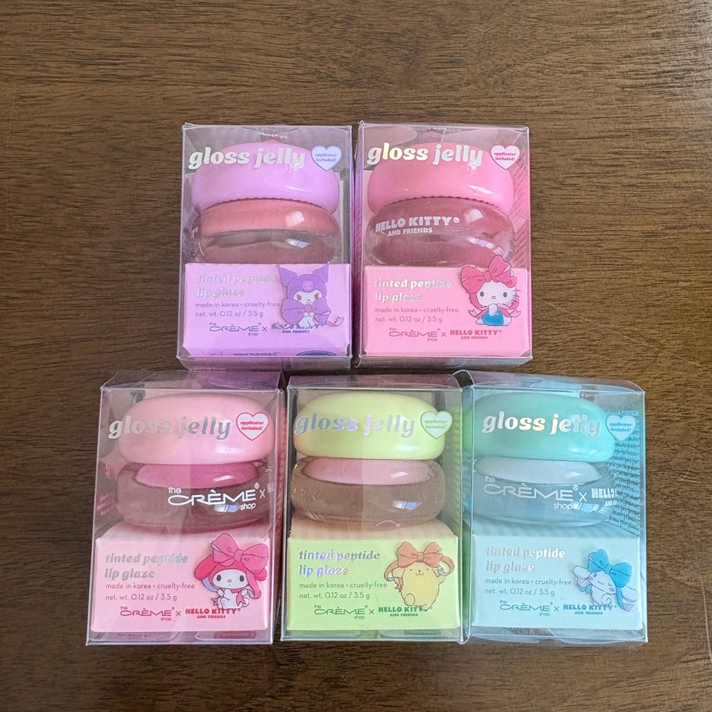 Hello Kitty and Friends Gloss Jelly Tinted Peptide Lip Glaze Set